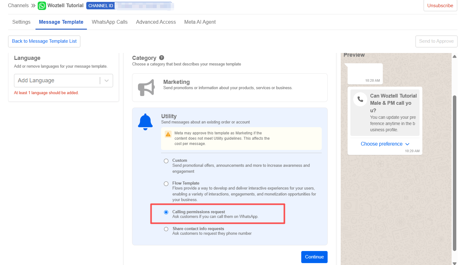 Whitelist configuration