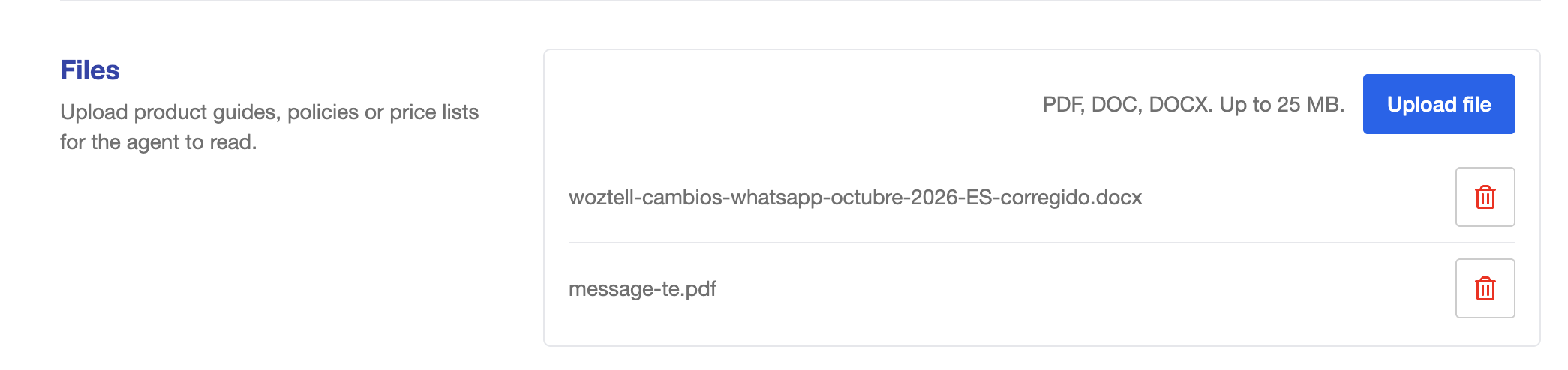 Files Upload